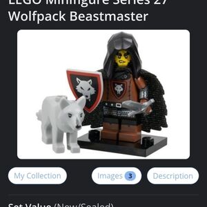 LEGO Series 27 CMF Minifigure Wolfpack Beastmaster Opened Package Complete